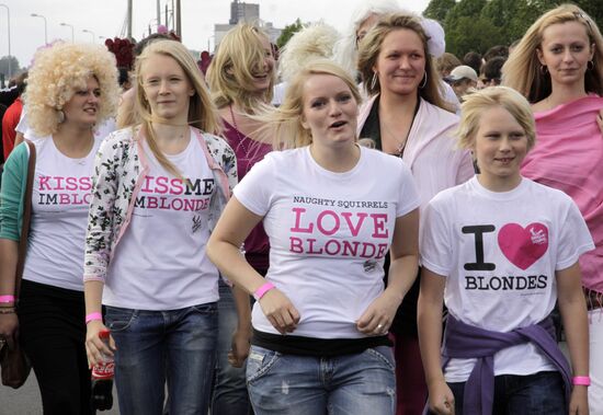 International Blonde Parade held in Riga