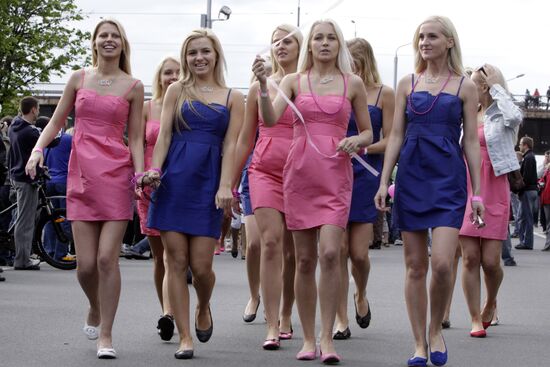 International Blonde Parade held in Riga