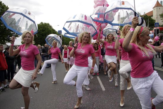 International Blonde Parade held in Riga