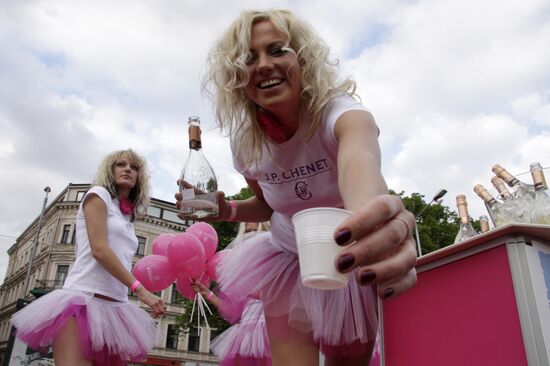 International Blonde Parade held in Riga