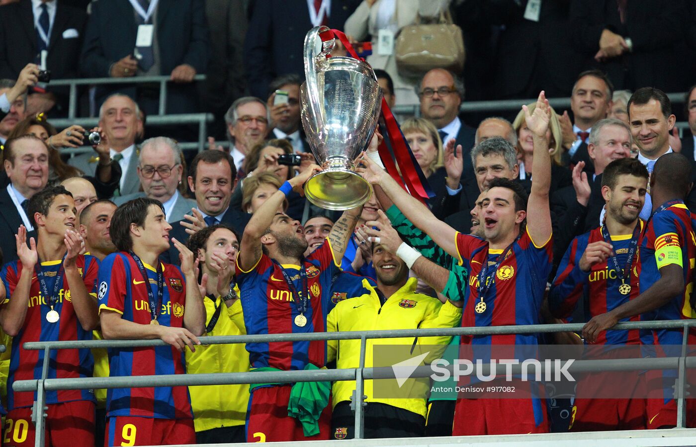 Football Champions League. Match Barcelona - Manchester United