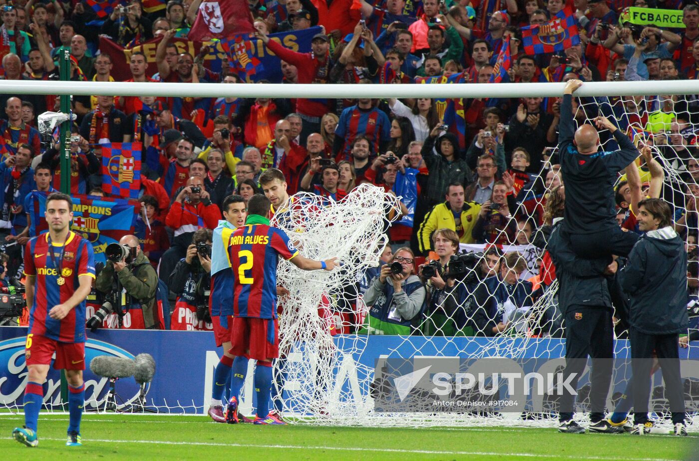 Football Champions League. Match Barcelona - Manchester United