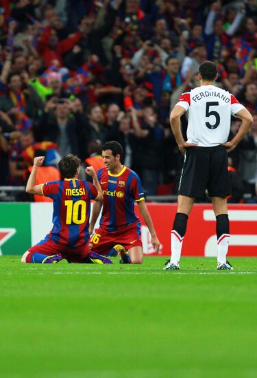 Football Champions League. Match Barcelona - Manchester United