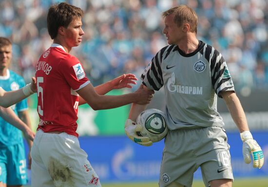 Football. Premier League. Match Zenit – Spartak