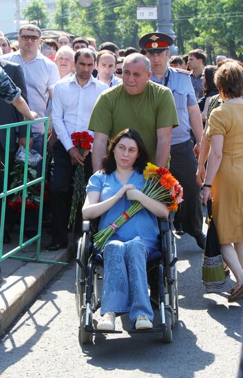 Farewell ceremony for Abkhazian President Sergei Bagapsh