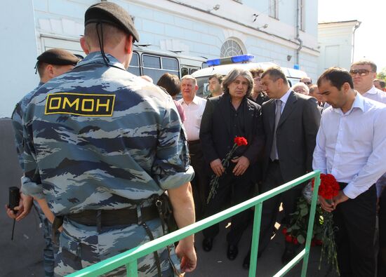 Farewell ceremony for Abkhazian President Sergei Bagapsh