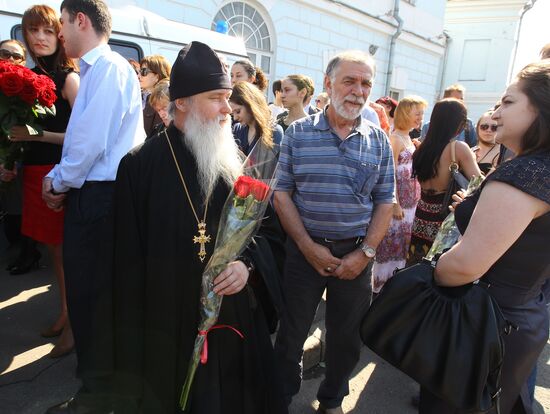 Farewell ceremony for Abkhazian President Sergei Bagapsh