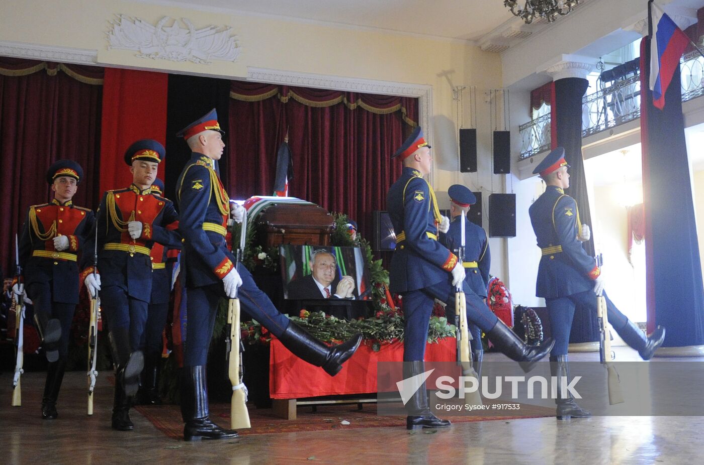 Farewell ceremony for Abkhazian President Sergei Bagapsh