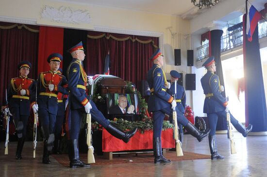 Farewell ceremony for Abkhazian President Sergei Bagapsh