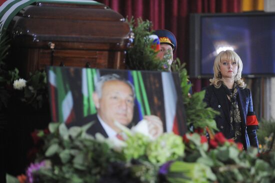 Farewell ceremony for Abkhazian President Sergei Bagapsh