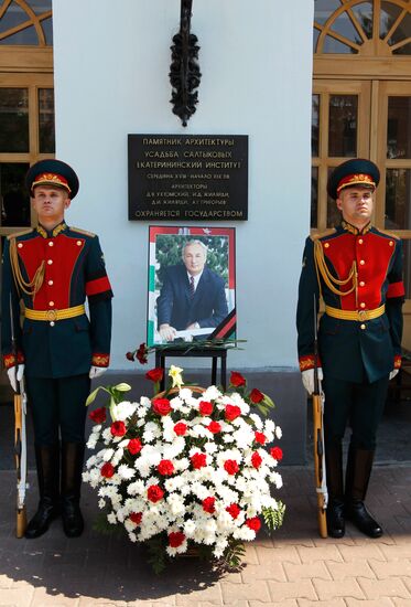 Farewell ceremony for Abkhazian President Sergei Bagapsh