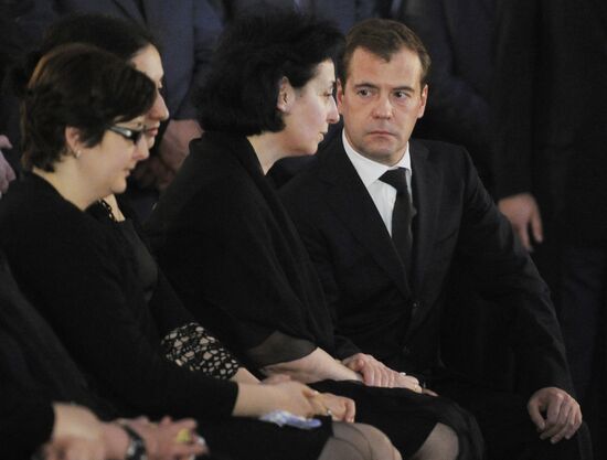 Farewell ceremony for Abkhazian President Sergei Bagapsh