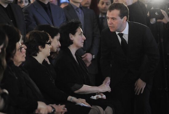 Farewell ceremony for Abkhazian President Sergei Bagapsh