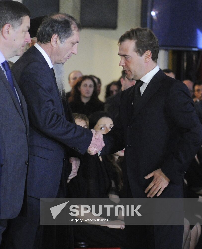 Farewell ceremony for Abkhazian President Sergei Bagapsh