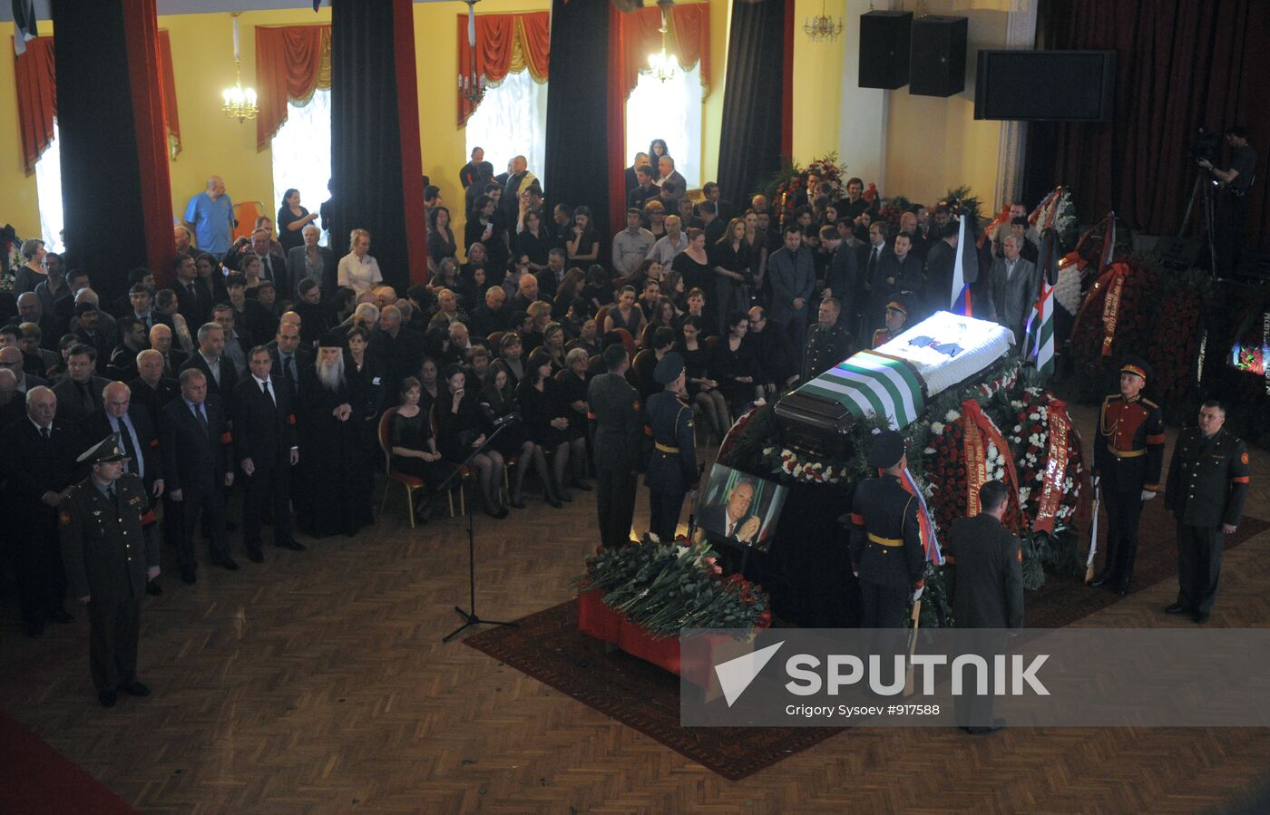 Farewell to President of Abkhazia Sergei Bagapsh