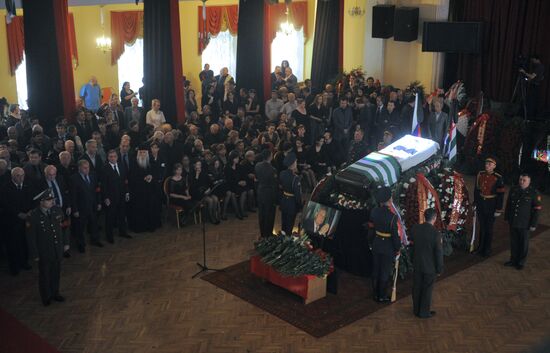 Farewell to President of Abkhazia Sergei Bagapsh