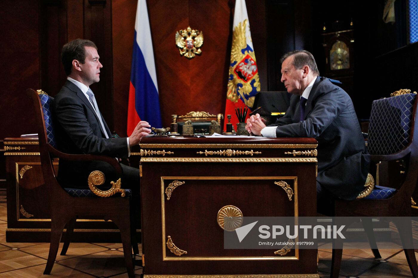 Dmitry Medvedev meets with Viktor Zubkov