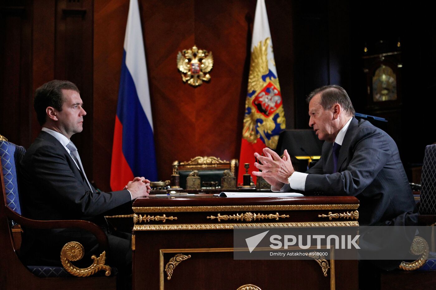 Dmitry Medvedev meets with Viktor Zubkov