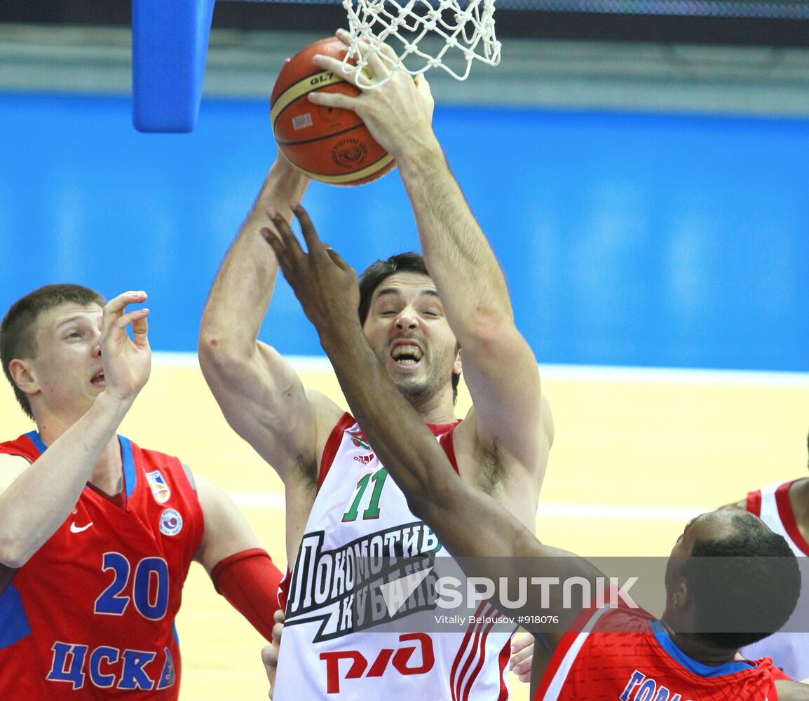 Russian Professional Basketball League. CSKA vs. Lokomotiv-Kuban