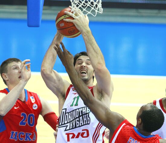 Russian Professional Basketball League. CSKA vs. Lokomotiv-Kuban