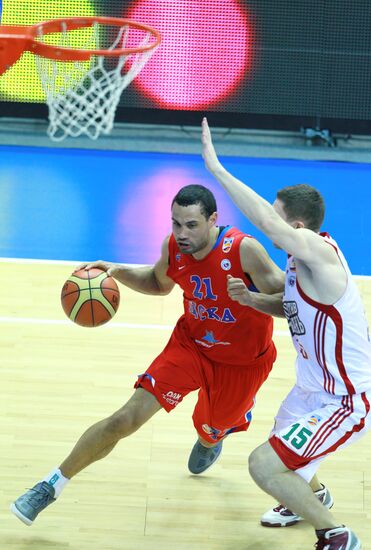 Russian Professional Basketball League. CSKA vs. Lokomotiv-Kuban