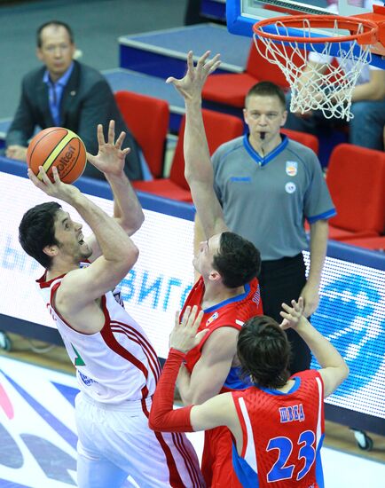 Russian Professional Basketball League. CSKA vs. Lokomotiv-Kuban