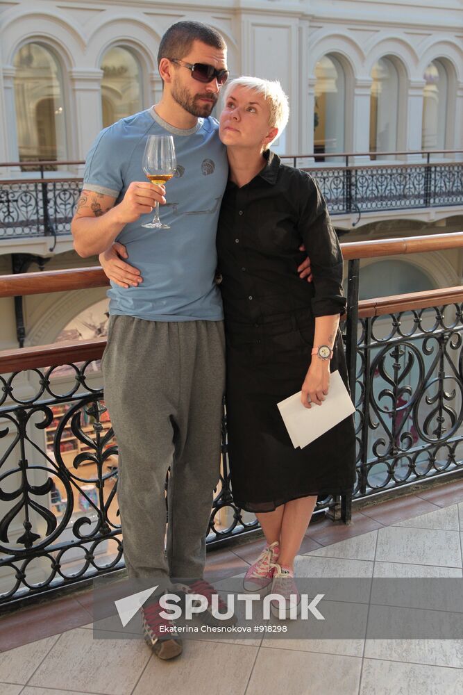 Vladimir Kristovsky and his wife, Valeria