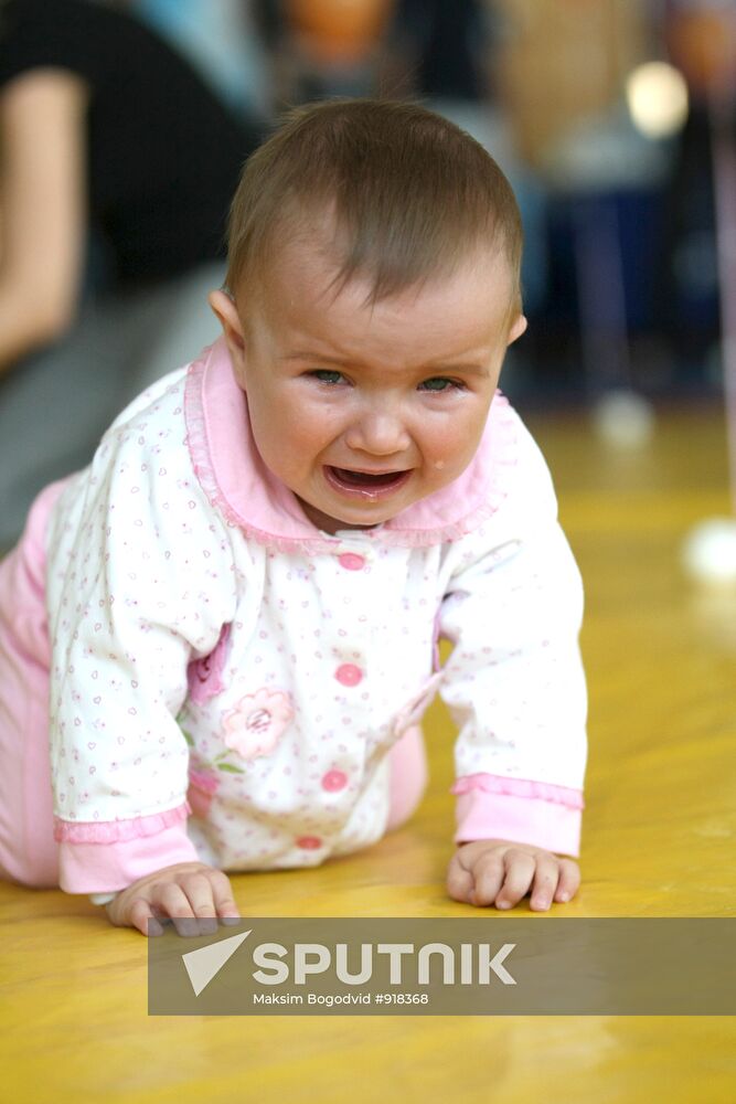 Baby crawling contest held in Kazan