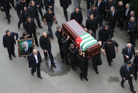 Funeral of Abkhazian President Sergei Bagapsh