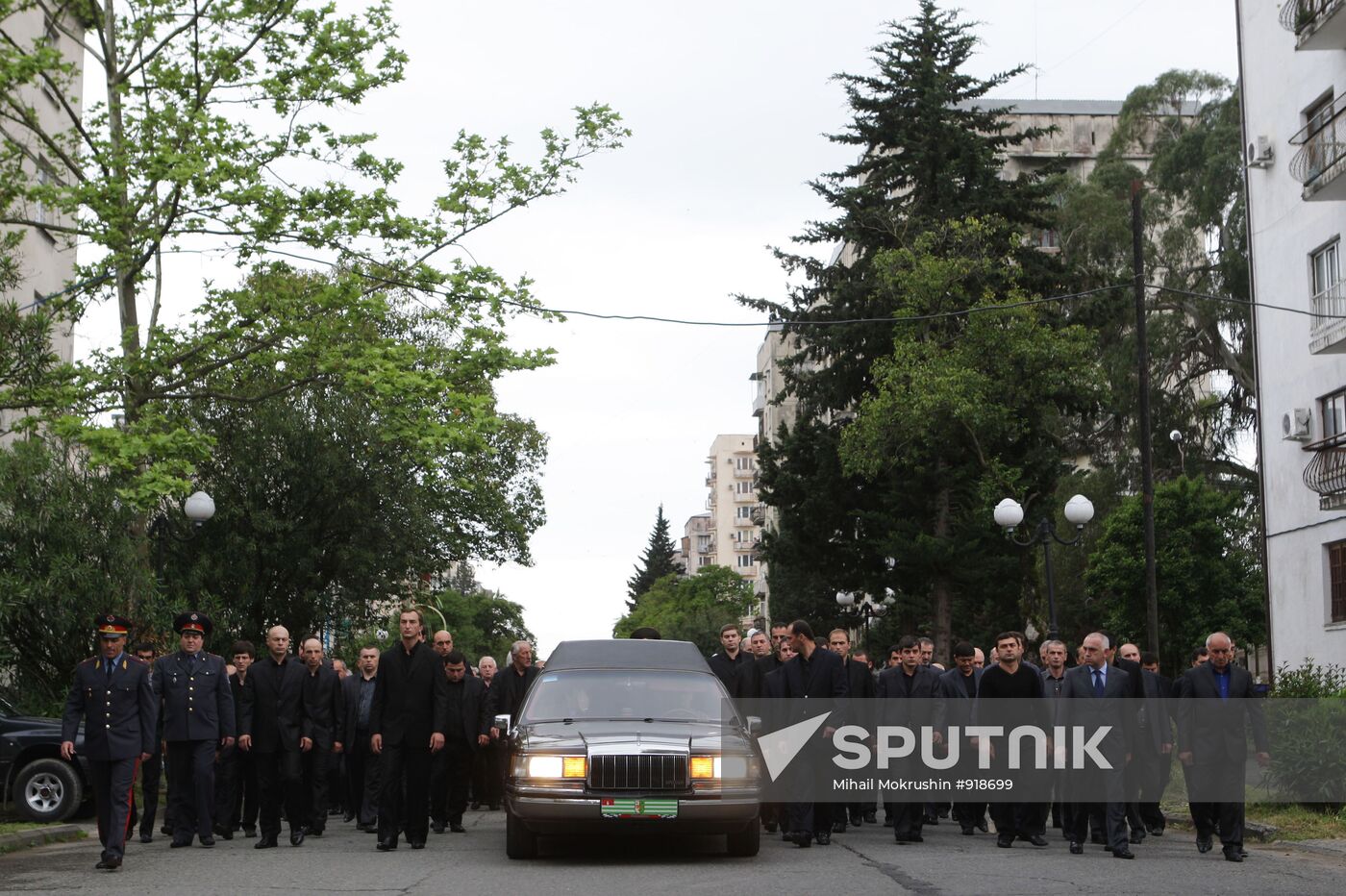Funeral of Abkhazian President Sergei Bagapsh