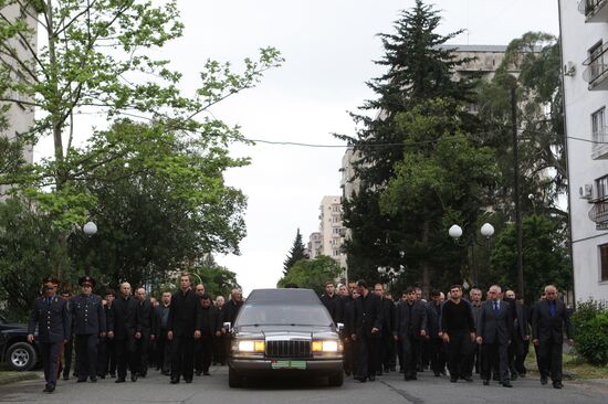Funeral of Abkhazian President Sergei Bagapsh