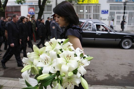 Funeral of Abkhazian President Sergei Bagapsh