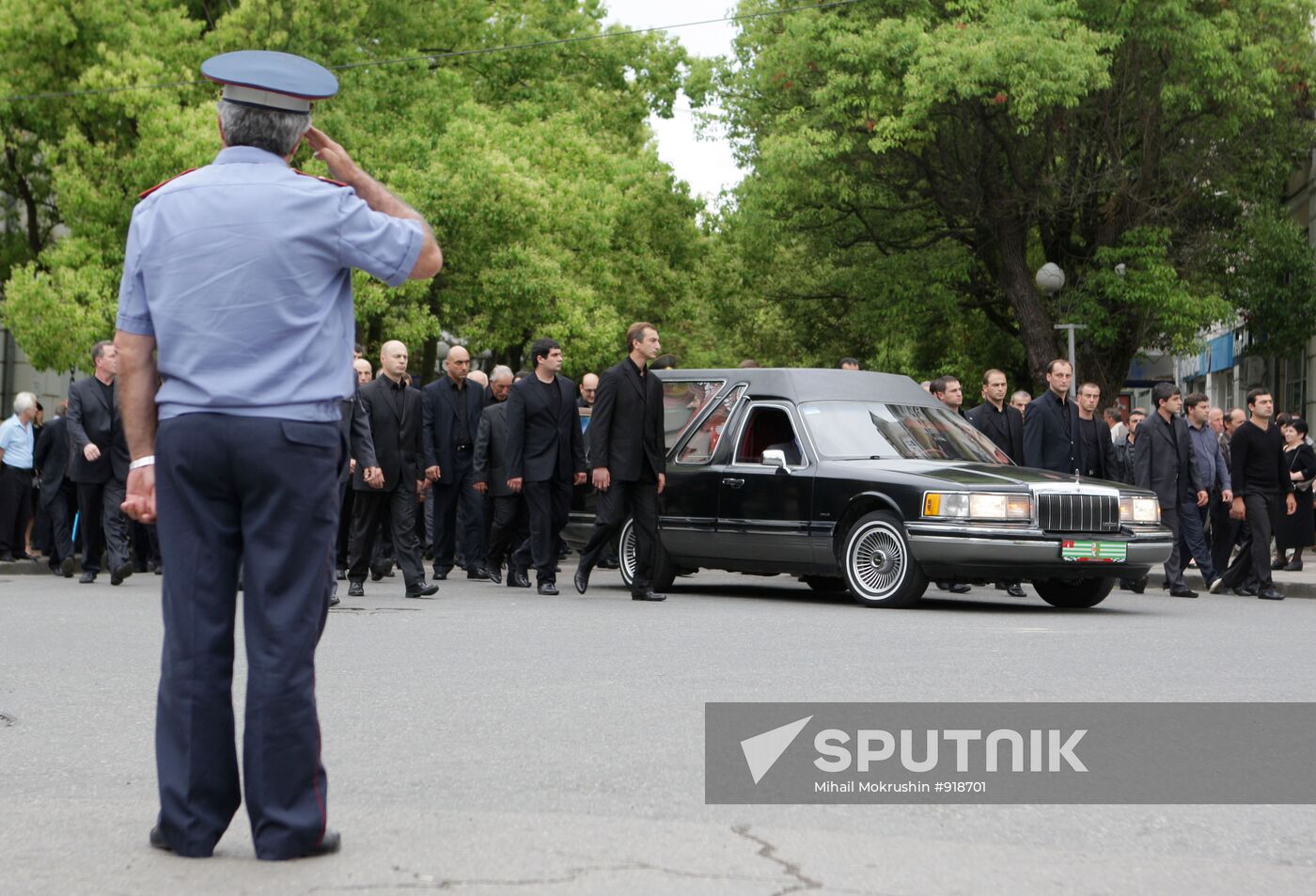 Funeral of Abkhazian President Sergei Bagapsh