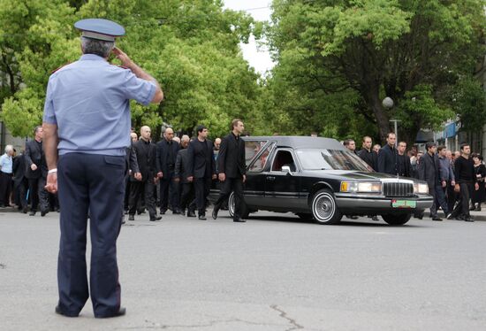 Funeral of Abkhazian President Sergei Bagapsh