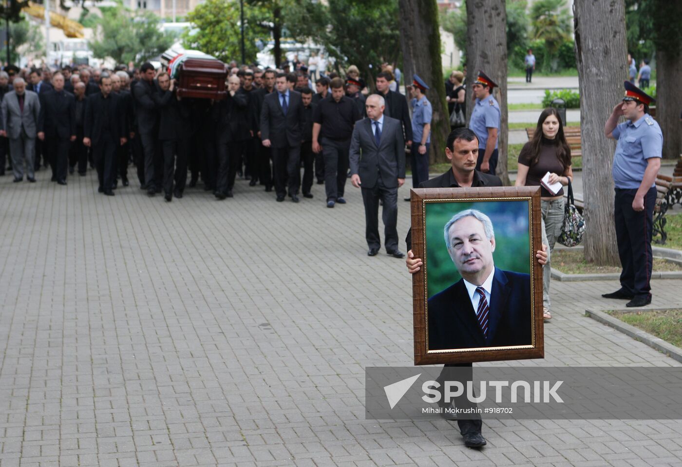 Funeral of Abkhazian President Sergei Bagapsh