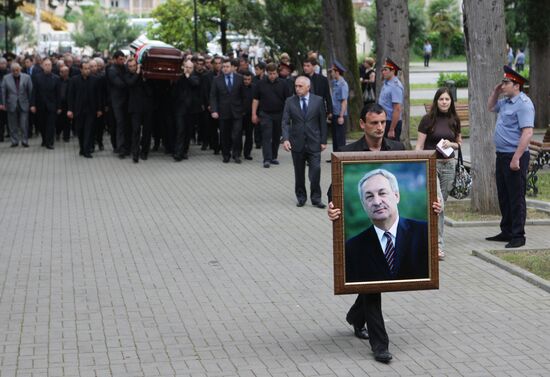 Funeral of Abkhazian President Sergei Bagapsh