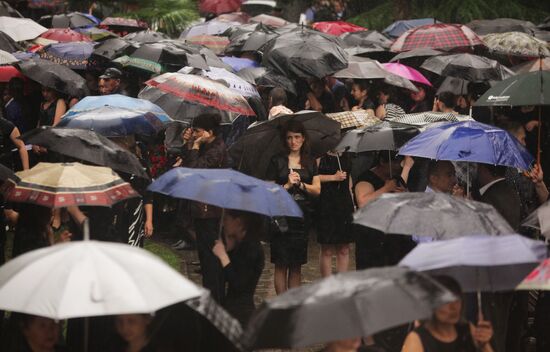 Funeral of Abkhazian President Sergei Bagapsh