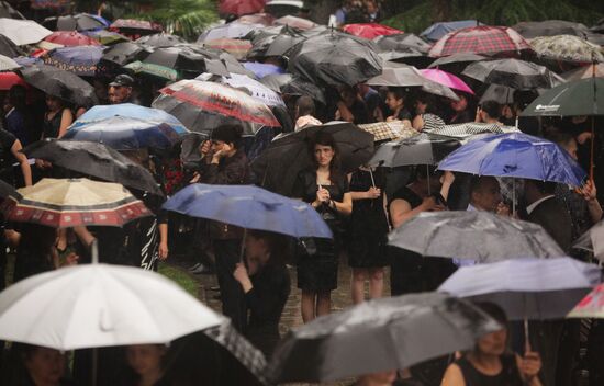 Funeral of Abkhazian President Sergei Bagapsh