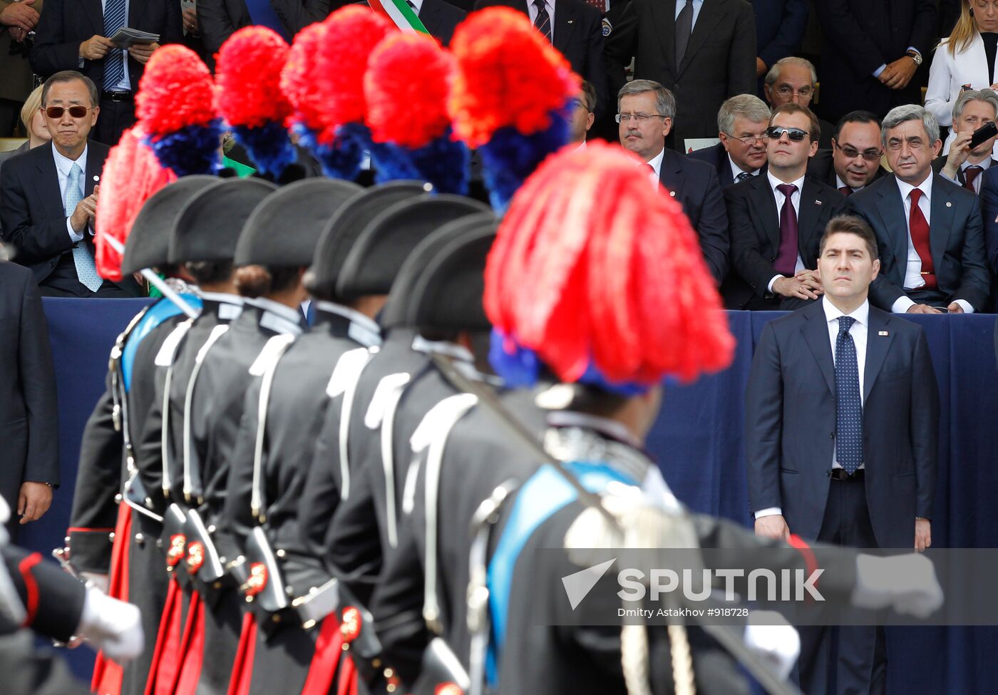 Dmitry Medvedev on working visit in Italy