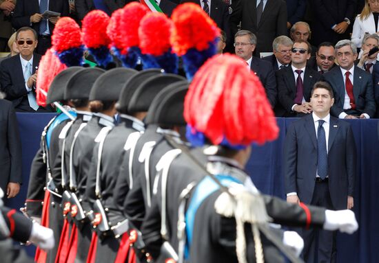 Dmitry Medvedev on working visit in Italy