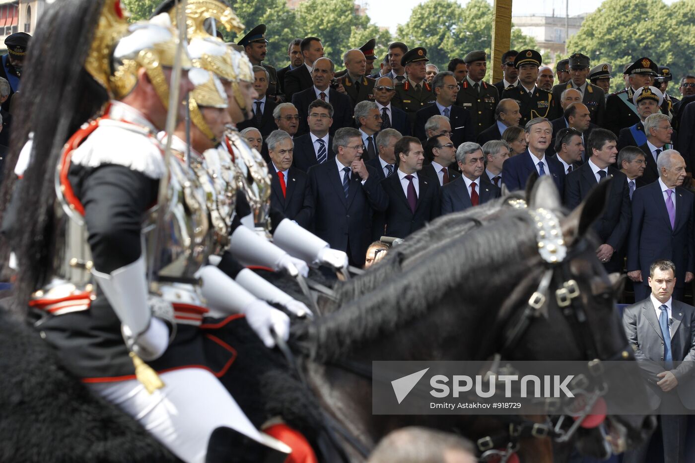 Dmitry Medvedev on working visit in Italy