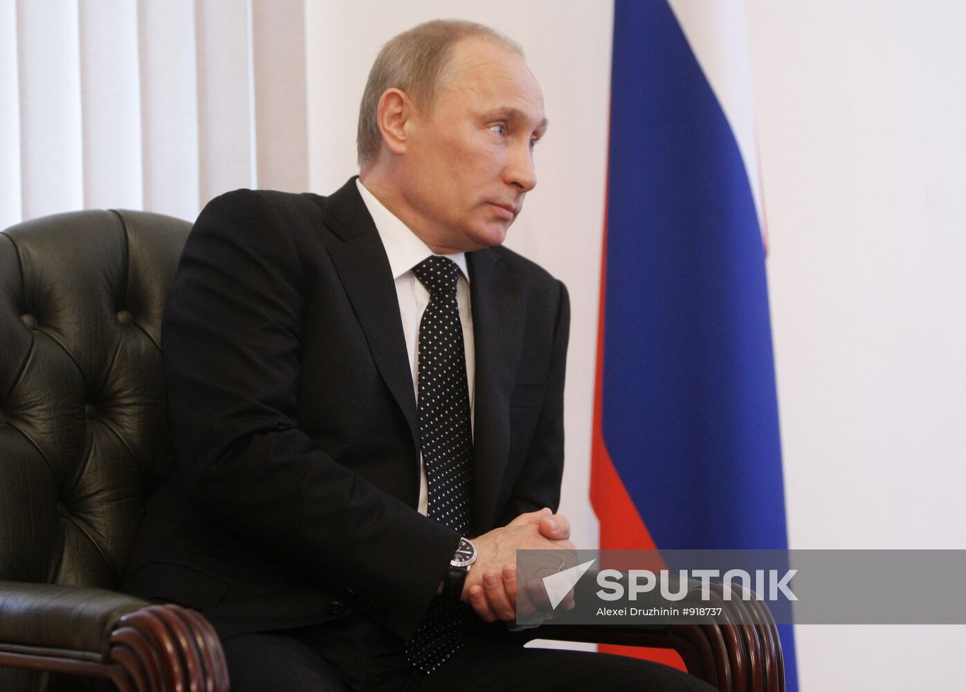 Vladimir Putin meets Alexander Ankvab