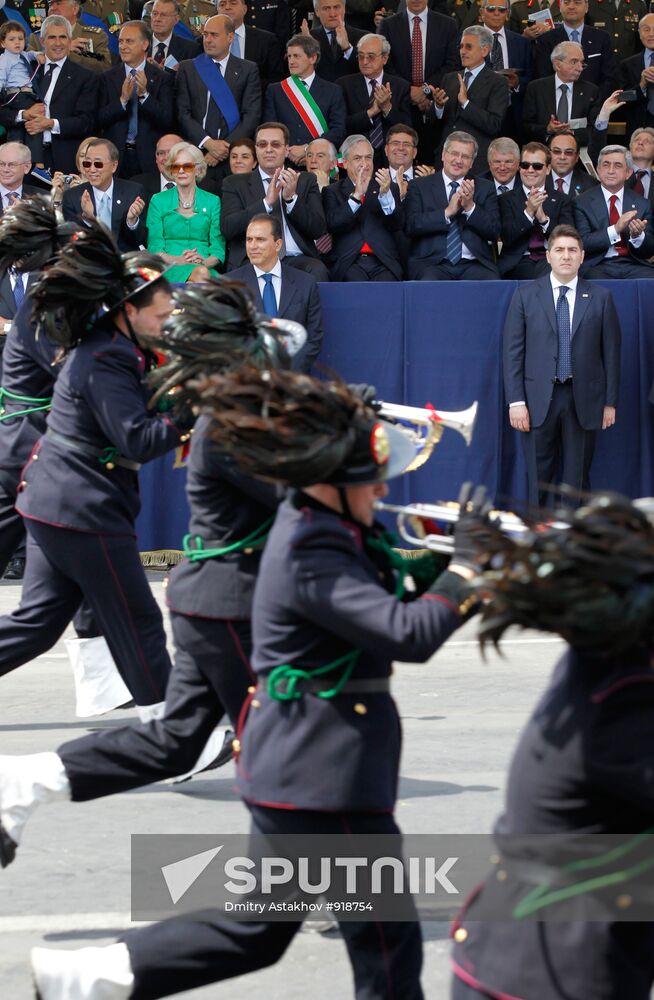 Dmitry Medvedev on working visit in Italy