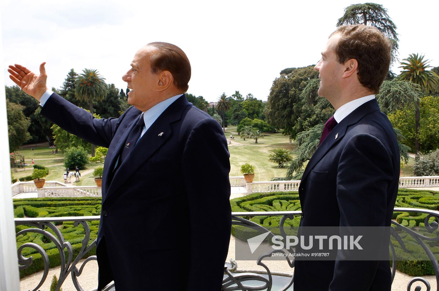 Dmitry Medvedev on working visit in Italy