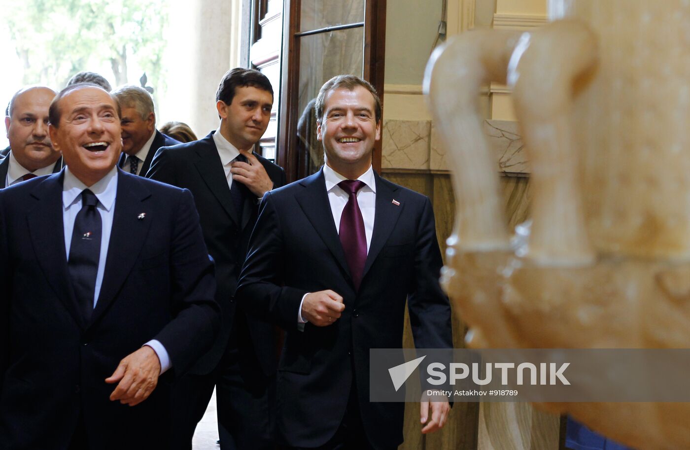 Dmitry Medvedev on working visit in Italy