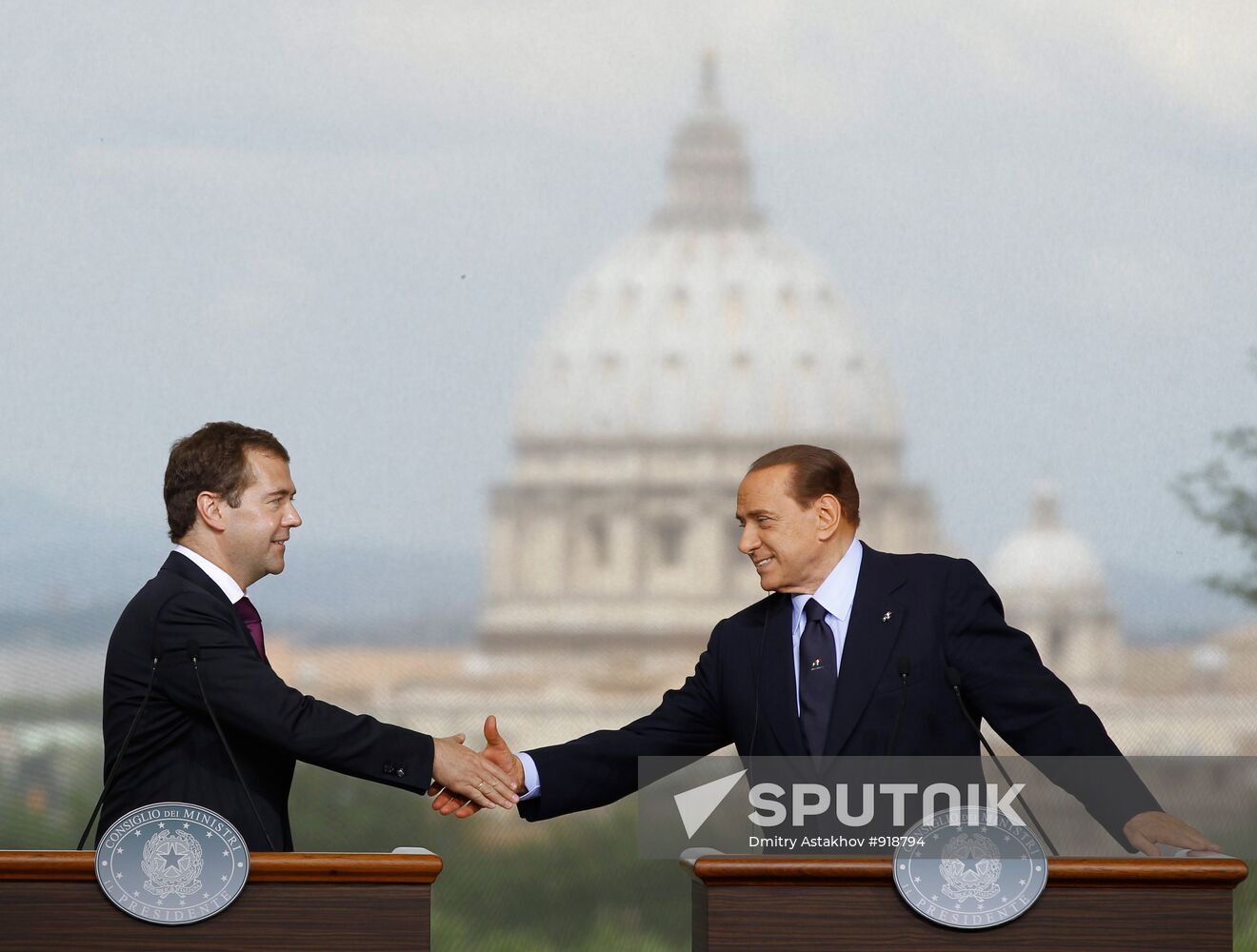 Dmitry Medvedev visits Italy