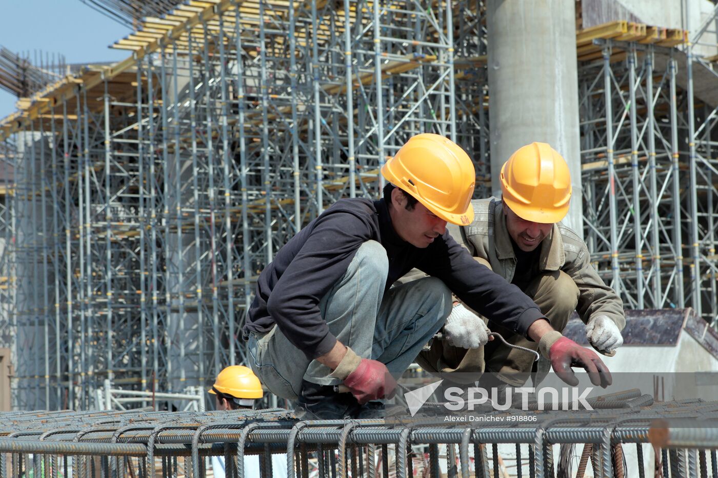 Building Zenit football club stadium in St.Petersburg