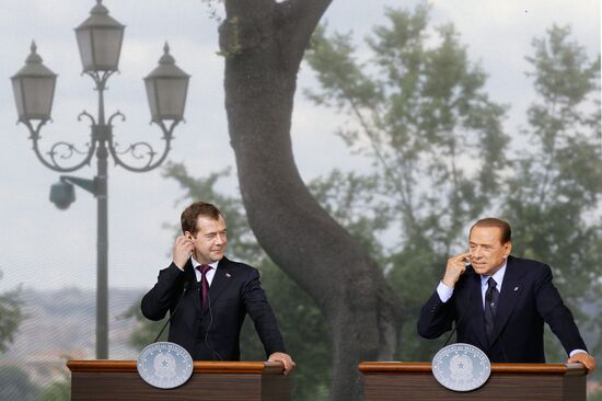 Dmitry Medvedev visits Italy