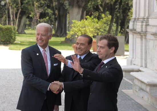 Dmitry Medvedev visits Italy