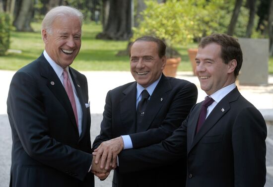 Dmitry Medvedev visits Italy